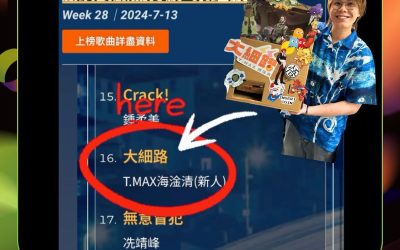 【星格★蹤】T.MAX海淦清《大細路》登上「新城勁爆流行榜」🎖️